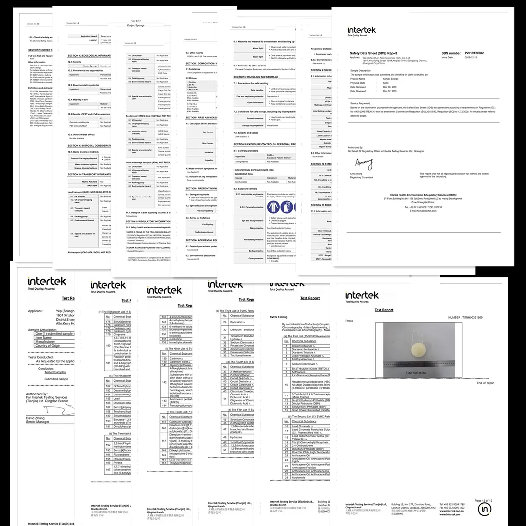 100% Natural Konjac Sponge French Pink Clay Konjac Facial Cleansing Sponge Puff