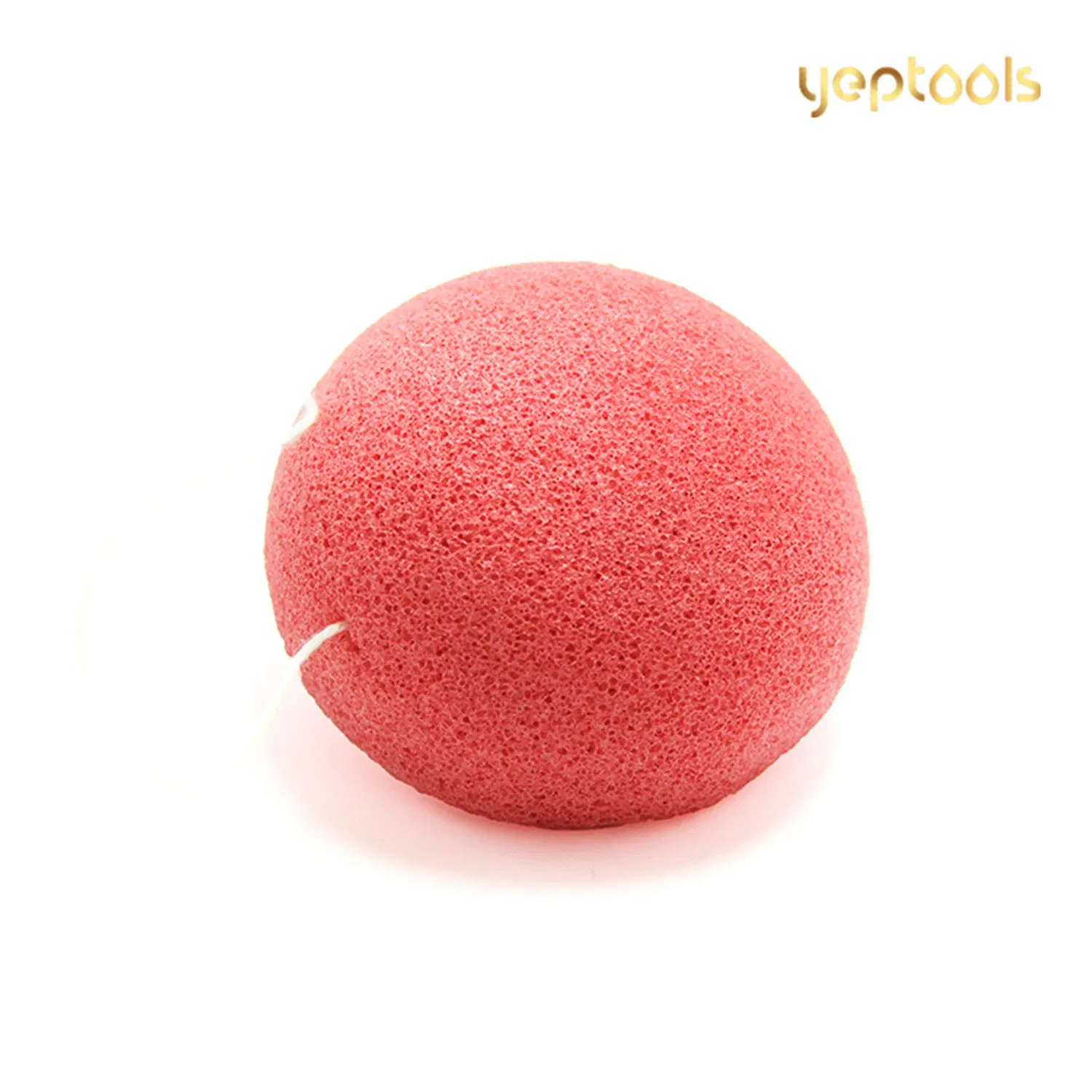 100% Natural Konjac Sponge French Pink Clay Konjac Facial Cleansing Sponge Puff