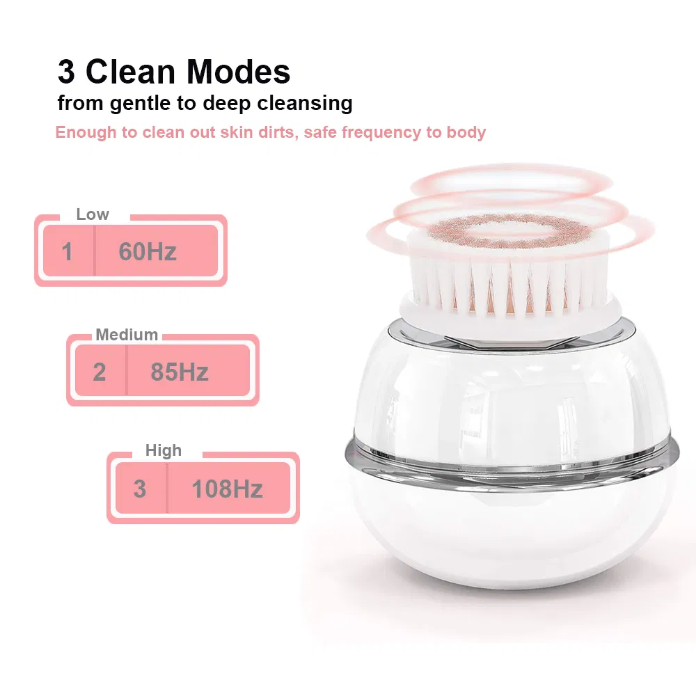 2020 New Design Electric Massage Silicone Sonic Facial Cleansing Brush