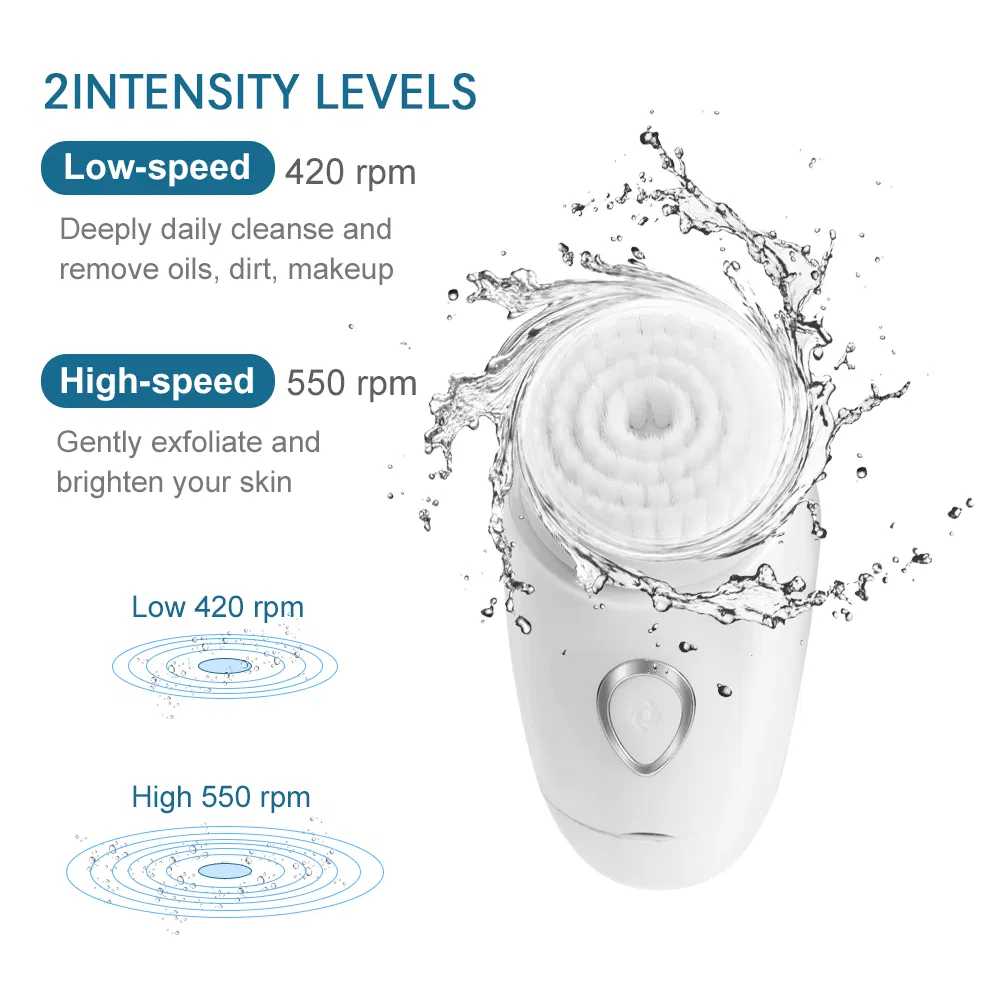 360 Degree Rotations Facial Brush for Facial Cleansing