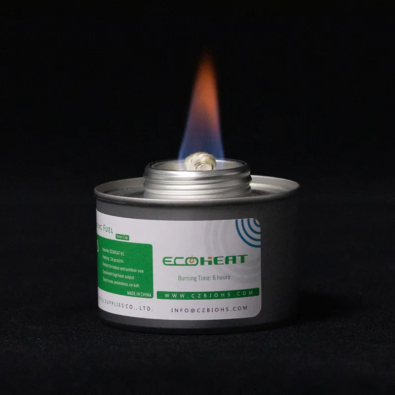 6hr Burn Time Twist Cap Design High Heat Output Handy Wick Fuel with a Medium Width, Steady Flame