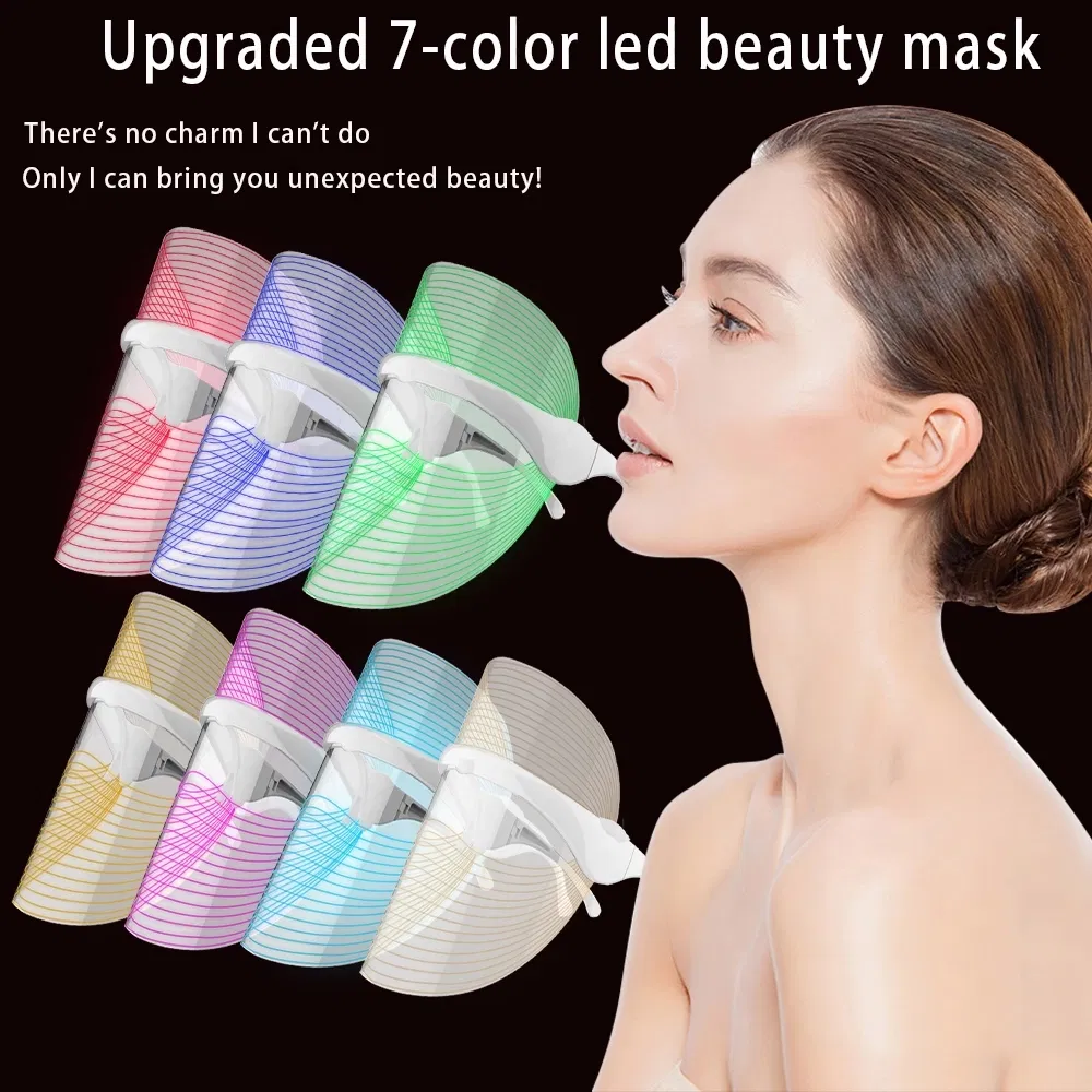 7 Colors LED Light Photon Therapy Mask for Deeping Skin Care