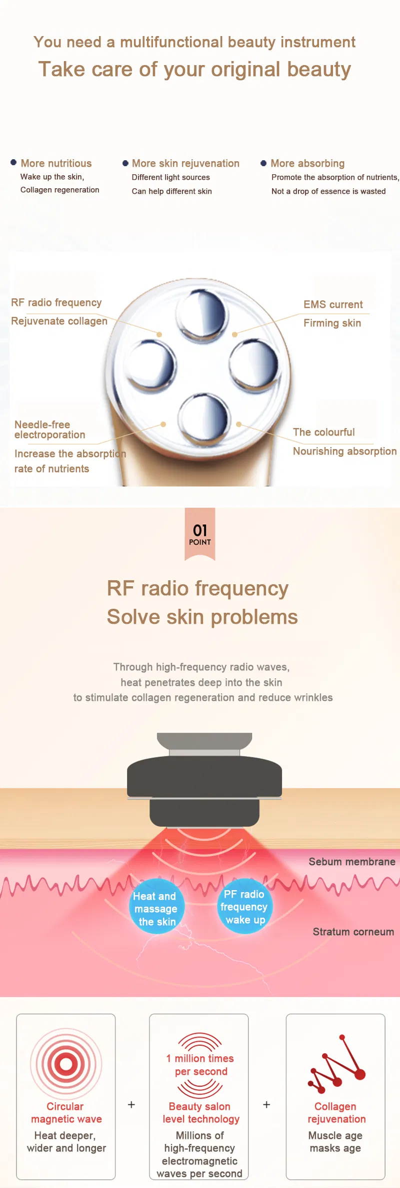 Beatuy Instruments Beautu Beauty Salon Facial Blackhead Remover Vacuum Removal Melasma Freckles