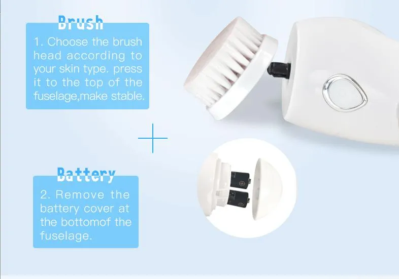 Beauty Home Use Face Wash Rotating Massager of Facial Cleansing Brush