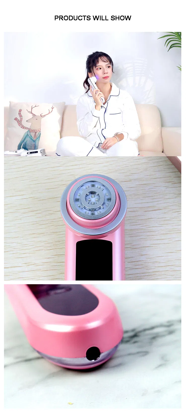 Beauty Instrument Microcurrents RF Skin Rejuvenation Facial Care Lifting Facial Cleansing