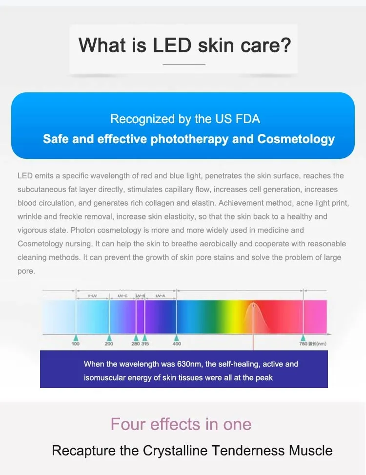 Belleza Popular Personal Care Ealth LED 3 Colors Light Face LED Mask