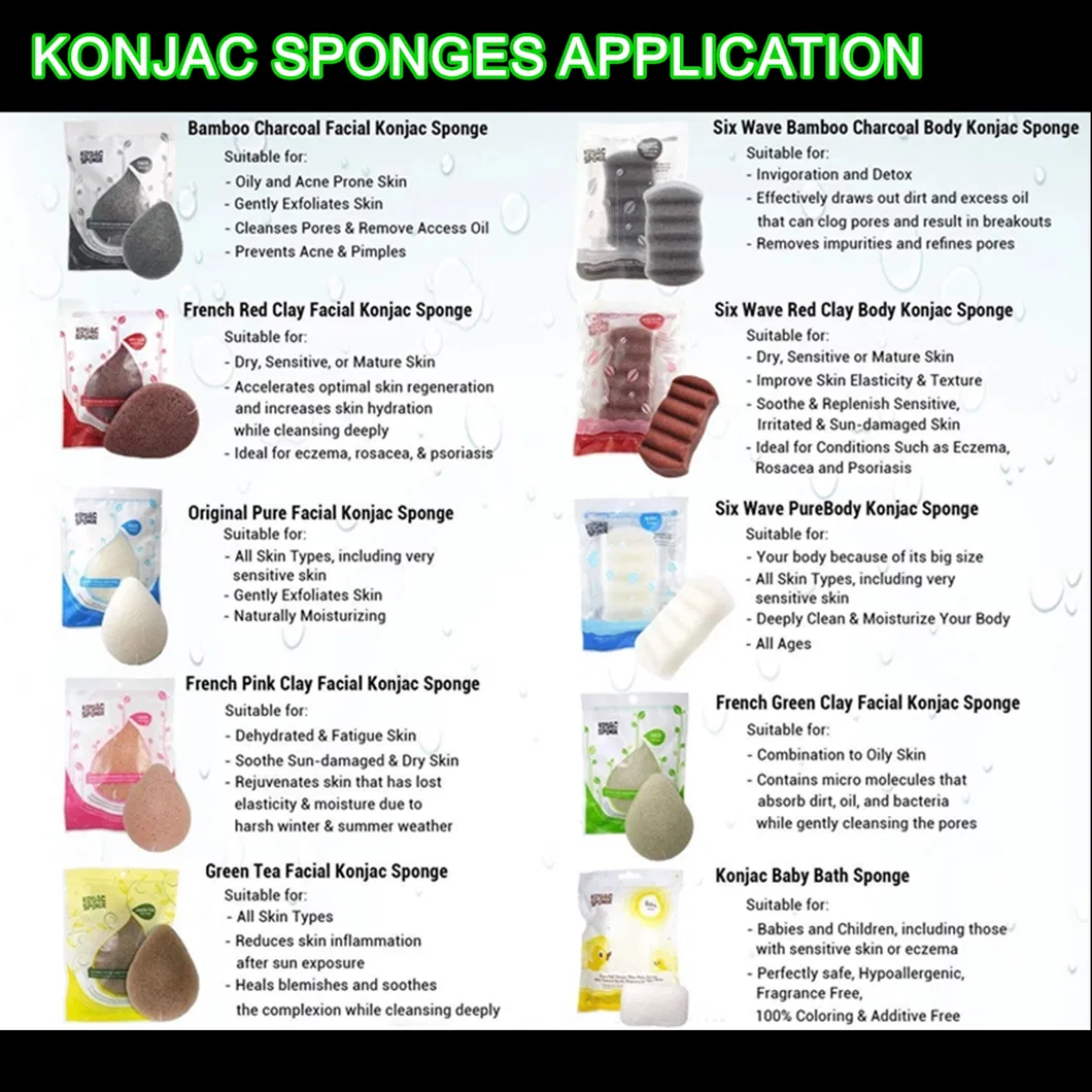 Blueberry Nourishing and Whitening Repair and Antioxidant Facial Cleansing Konjac Sponge Puff