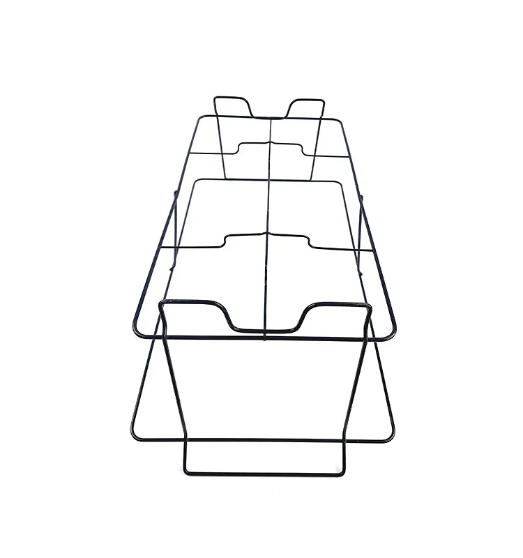 Buffet Hotel Chafing Dish Display Stand Collapsible Wire Shelf Rack