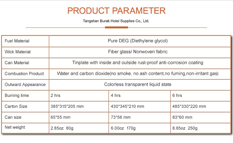 Buffet Warming Food Heating Liquid Fuel Chafing Dish Oil Fuel