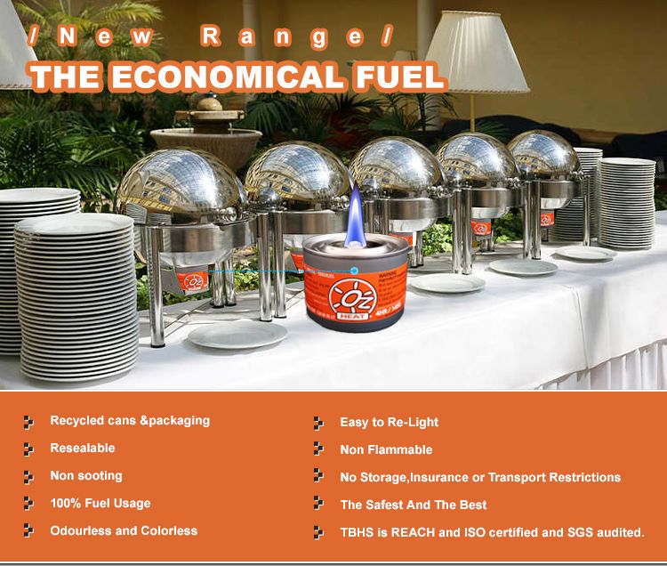 Buffet Warming Food Heating Liquid Fuel Chafing Dish Oil Fuel