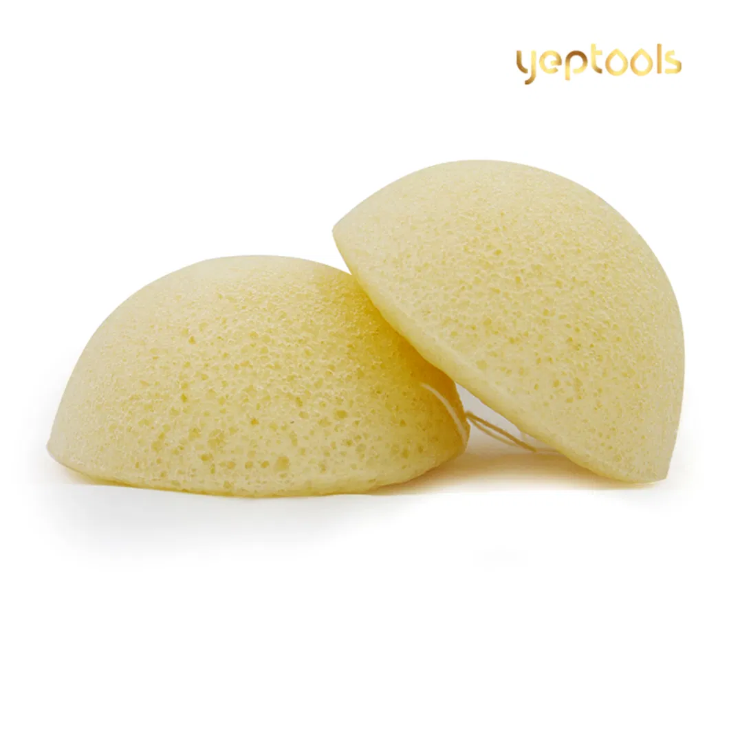 Chitosan Half-Ball Shaped Facial Konjac Cleansing Sponge Puff