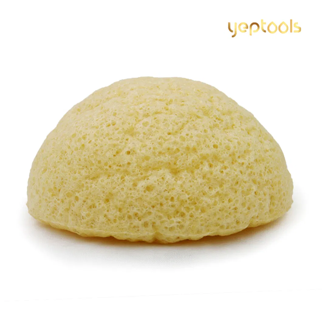 Chitosan Half-Ball Shaped Facial Konjac Cleansing Sponge Puff