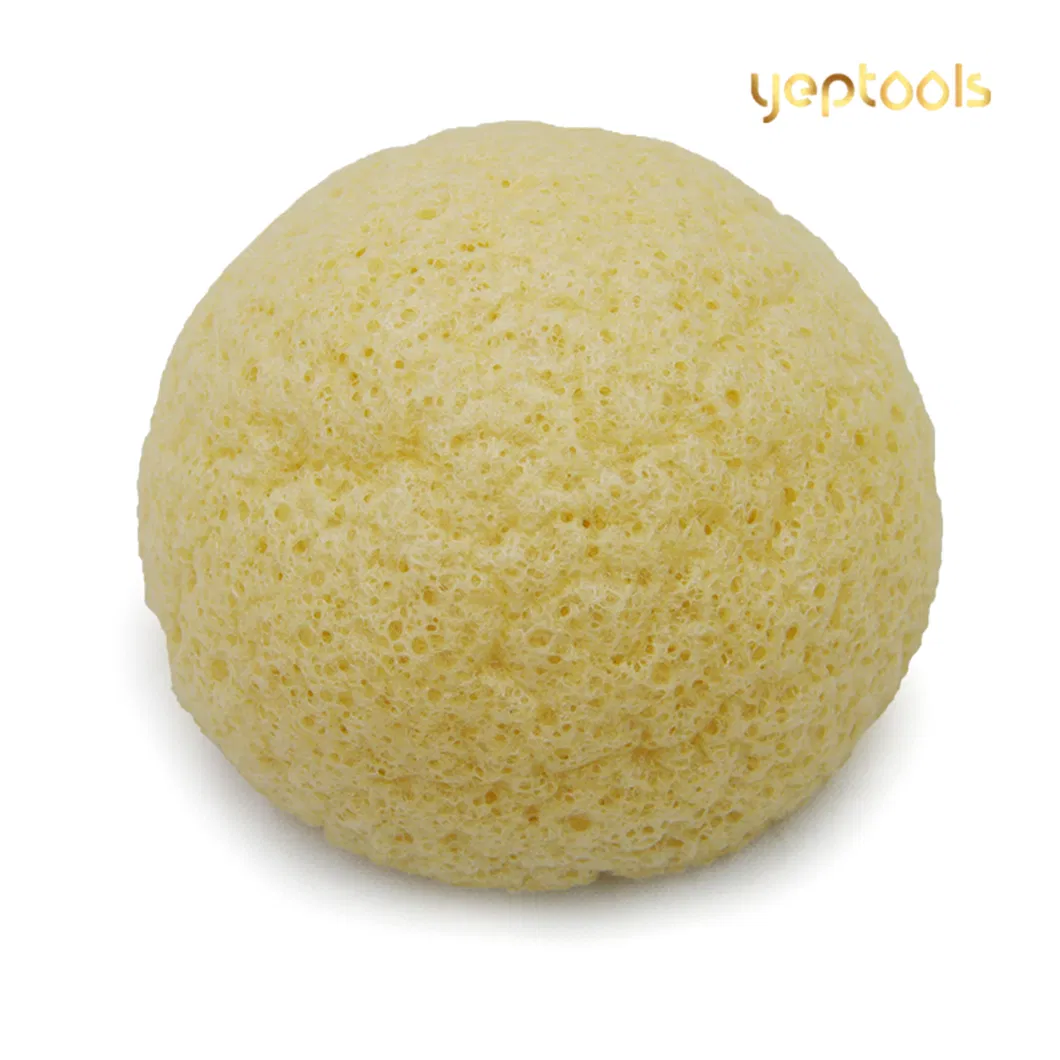 Chitosan Half-Ball Shaped Facial Konjac Cleansing Sponge Puff