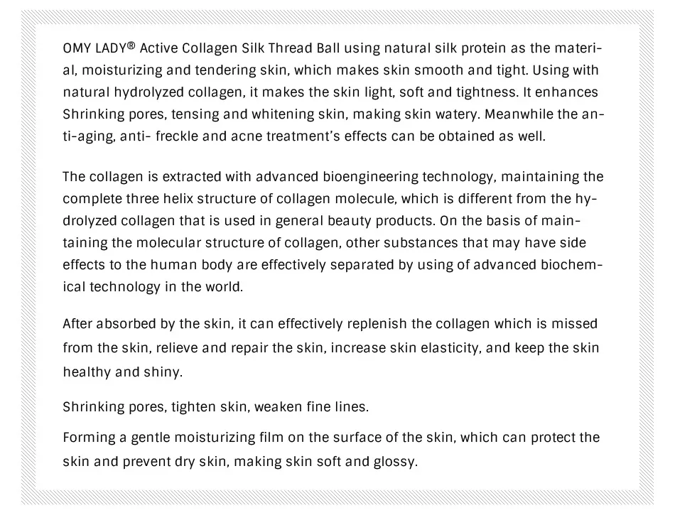 Collagen Silk Pompoms Rejuvenate, Tighten and Shrink Pores Suit