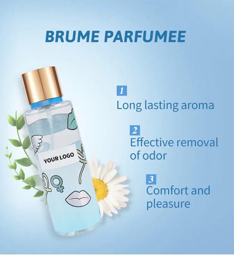 Custom Women′s Parfum Original Body Mist 250ml Fragrance Spray Long Lasting Perfume for Mens