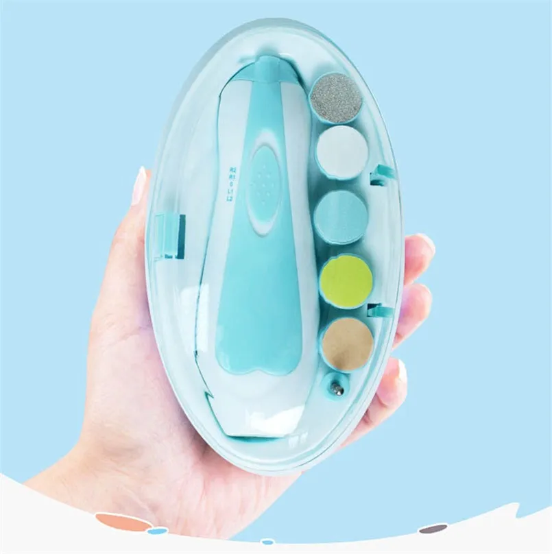 Customized Logo Multifunctional Baby Electric Nail Polisher Child Manicure Set File FF7107