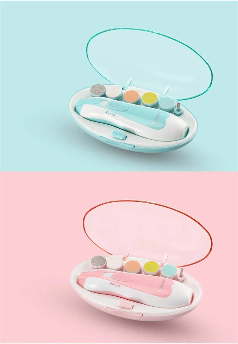 Customized Logo Multifunctional Baby Electric Nail Polisher Child Manicure Set File FF7107