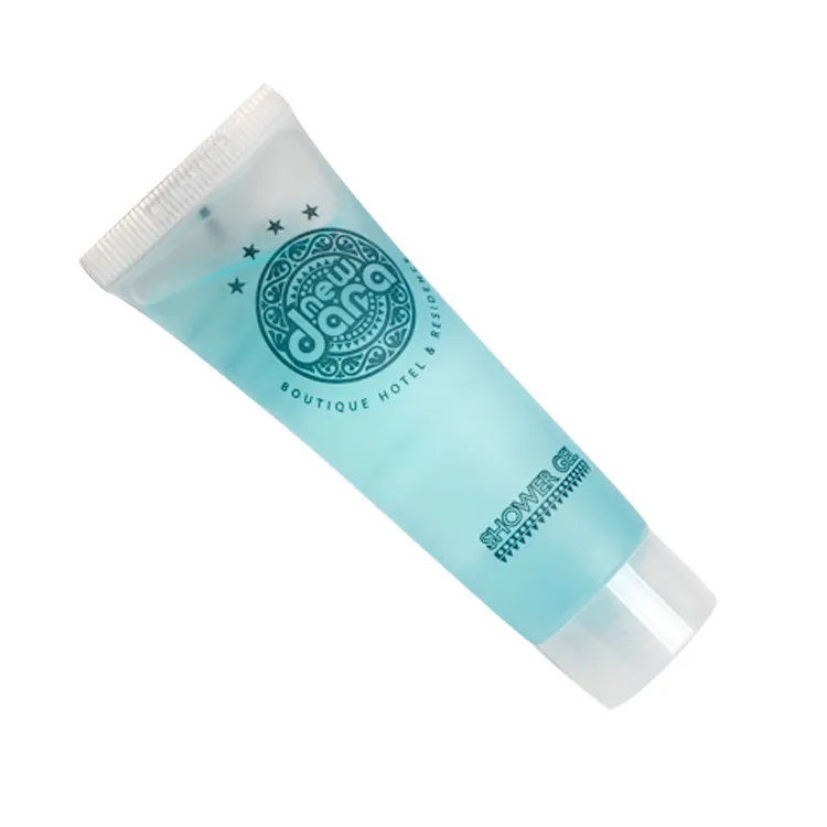 Customized Logo Printing Plastic Tube Hotel Amenities Shampoo Shower Gel