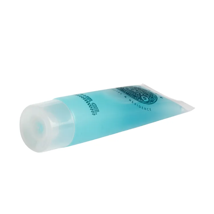Customized Logo Printing Plastic Tube Hotel Amenities Shampoo Shower Gel