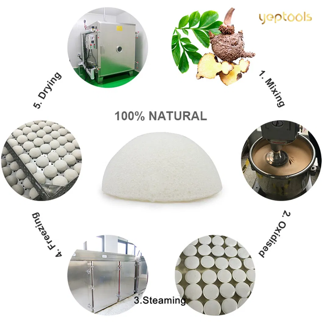 Excellent Quality Bamboo Charcoal Black Half Ball Shape Konjac Sponge Facial Konjac Cleansing Exfoliator Sponge Puff