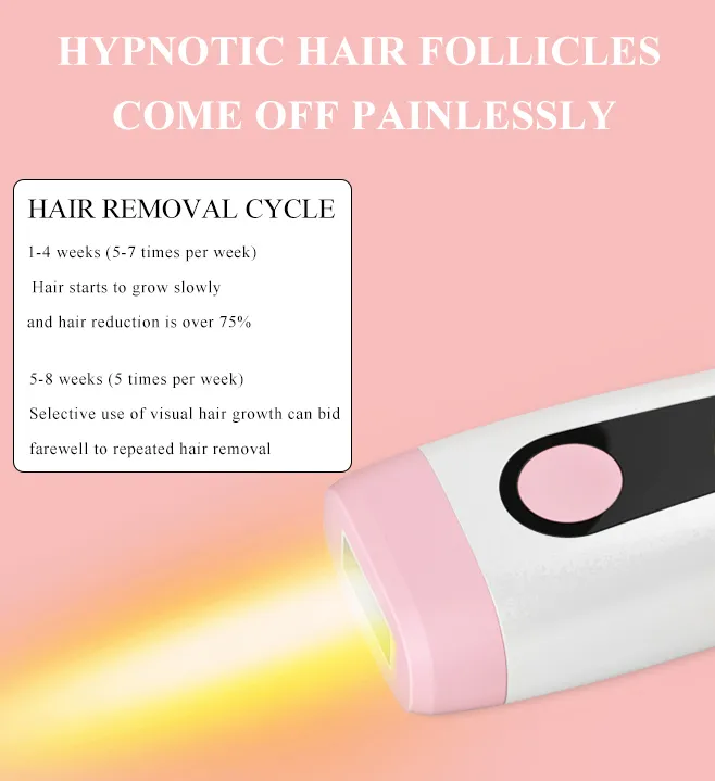 Face Female Household Lightweight Portable Facial Armpit Laser IPL Hair Removal Instrument