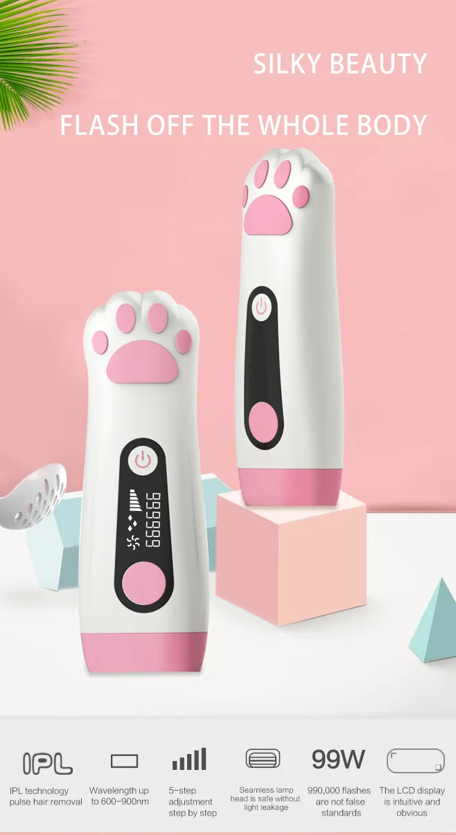 Face Female Household Lightweight Portable Facial Armpit Laser IPL Hair Removal Instrument