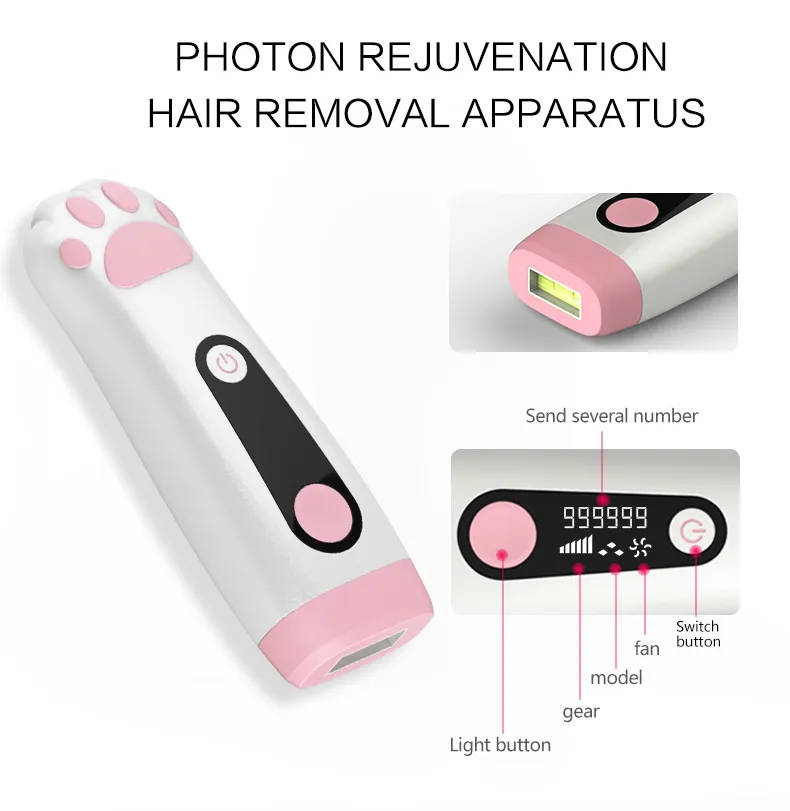 Face Female Household Lightweight Portable Facial Armpit Laser IPL Hair Removal Instrument