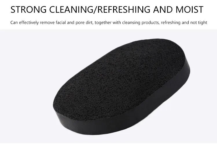 Face Washing and Cleansing Puff Women′s Face Washing Sponge M Deep Cleaning Boxed Bamboo Charcoal Face Puff