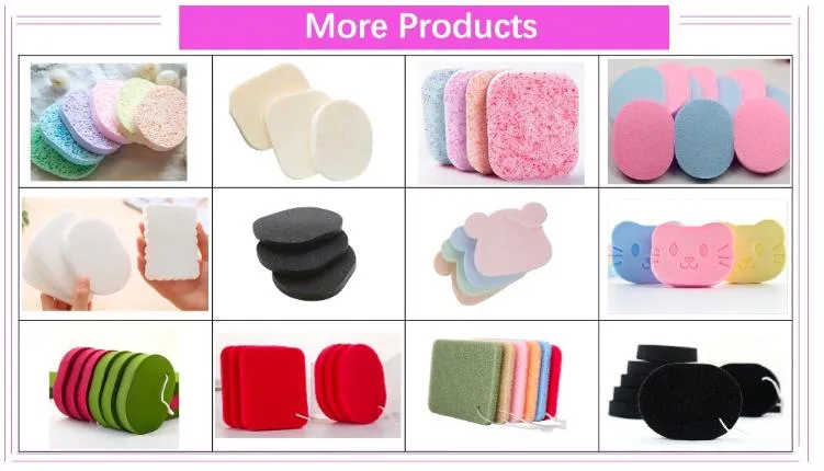 Face Washing and Cleansing Puff Women′s Face Washing Sponge M Deep Cleaning Boxed Bamboo Charcoal Face Puff