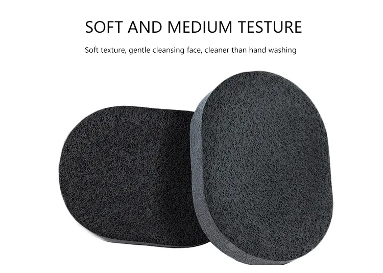 Face Washing and Cleansing Puff Women′s Face Washing Sponge M Deep Cleaning Boxed Bamboo Charcoal Face Puff