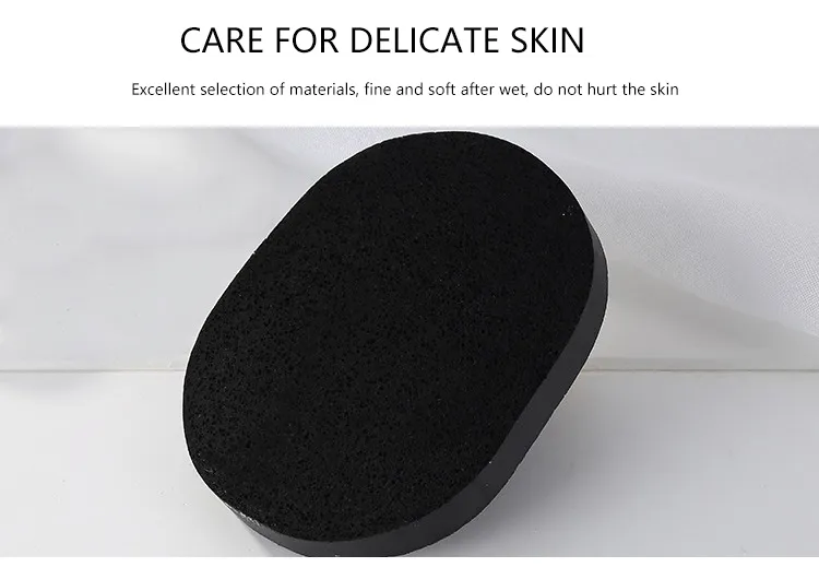 Face Washing Puff Cleansing Puff Deep Cleaning Sponge Thickened Face Washing Cotton Puff Walnut Bamboo Charcoal