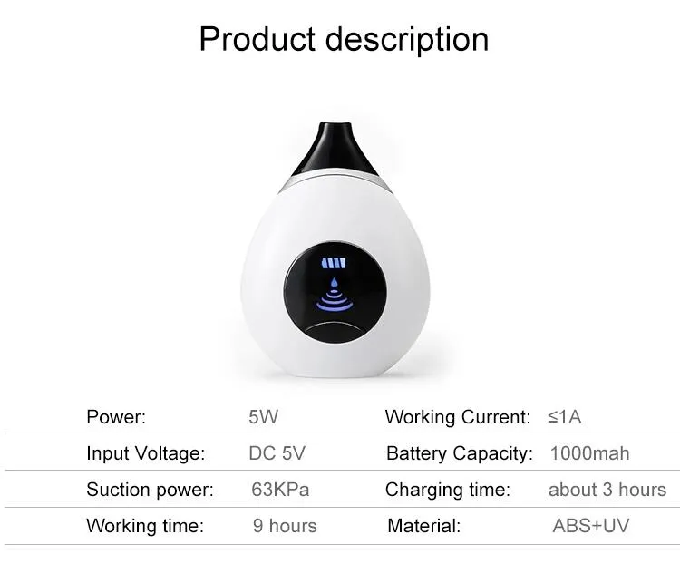 Facial Pore Cleaner Skin Tightening Suction Device Portable Vacuum Blackhead Remover