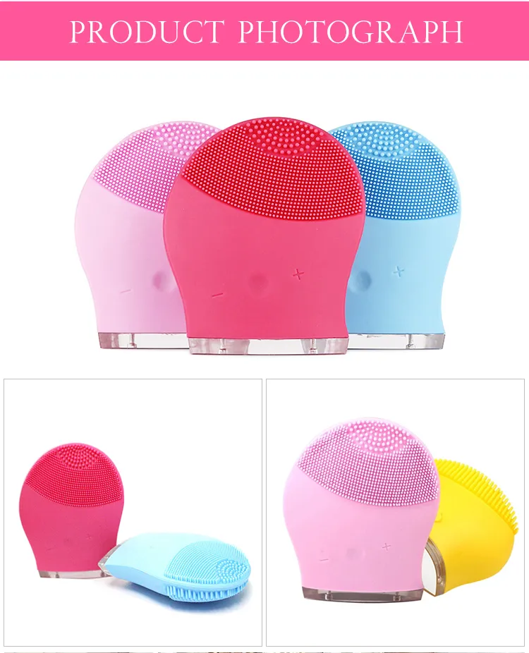 Factory Wholesale Electronic Silicone Waterproof Brush for Face Cleaning