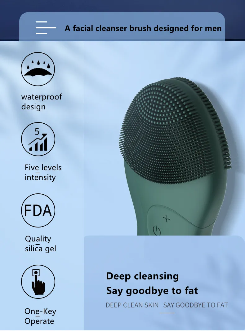 High-Quality Sonic Facial Cleanser to Deeply Clean up Facial Pores Skin Care Facial Cleansing Brush