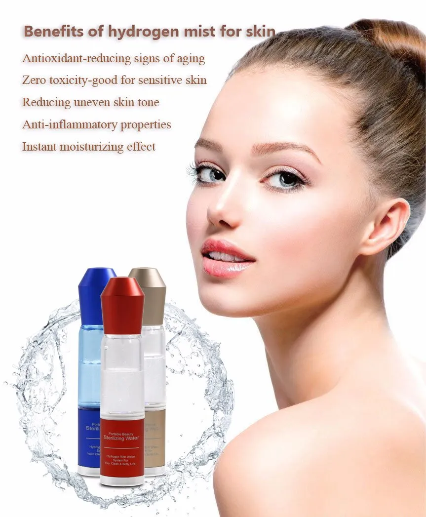 Hot Sale Portable Facial Mist Water Spray Beauty and Health Electrolysis Technology Facial Hydrogen Water Spray