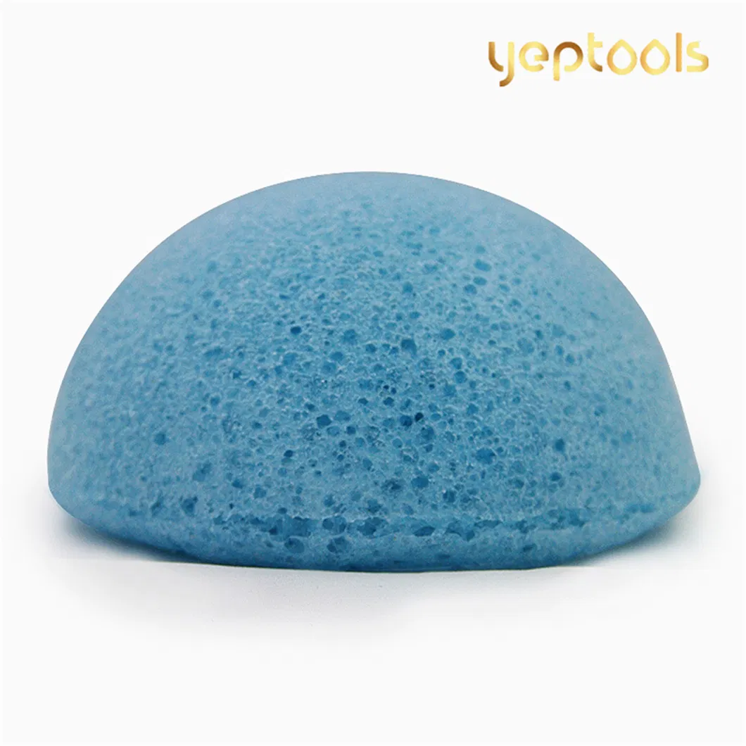 Macaron Shaped Blueberry Facial Konjac Cleansing Sponge Puff