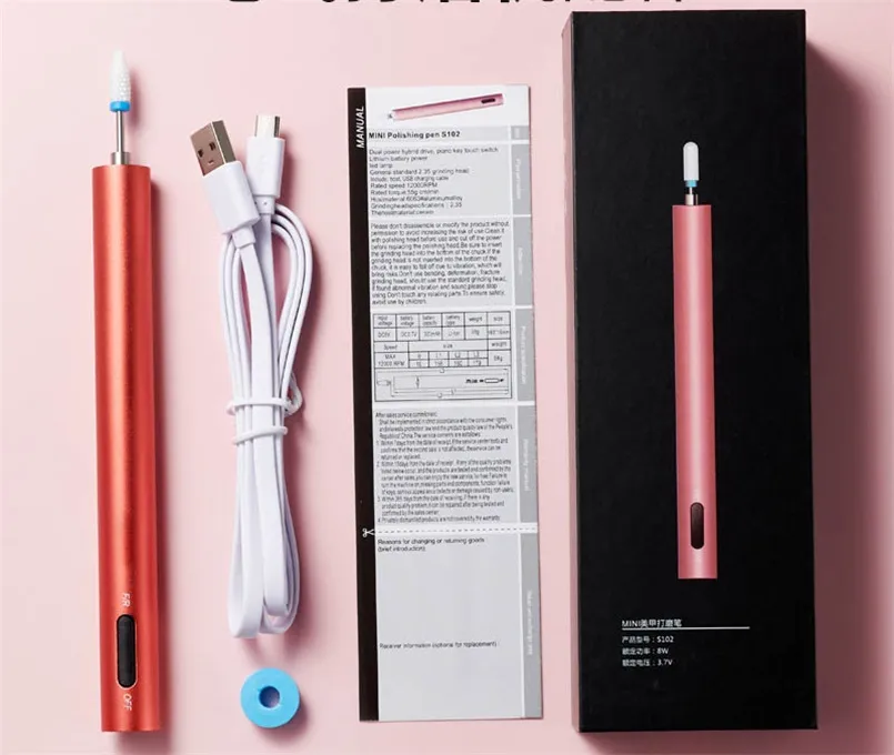 Manicure New Mini Small Pen Type Electric Sander Nail File FF7140