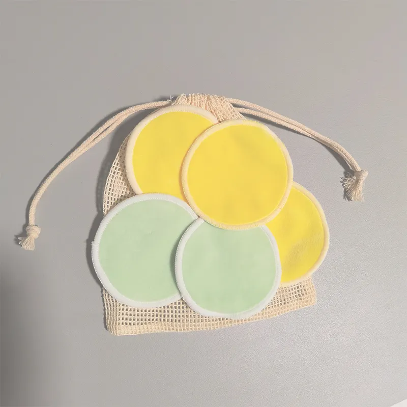 Microfiber Reusable Cleaning Rounds SPA Beauty Pads Make up Remover Headband
