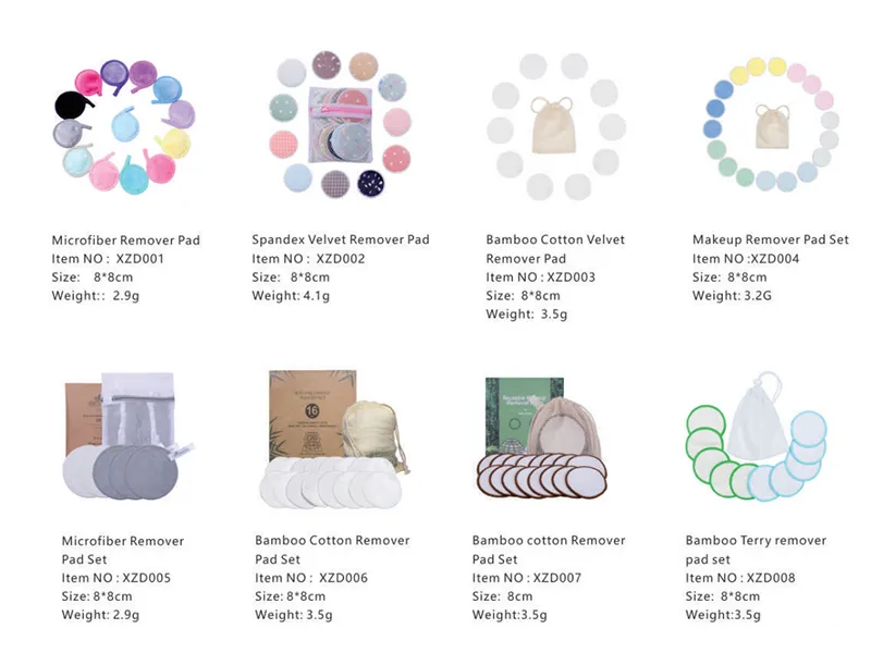 Microfiber Reusable Cleaning Rounds SPA Beauty Pads Make up Remover Headband