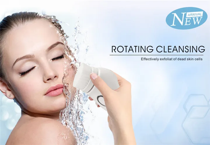 Multifunction Electric Beauty Face Facial Cleansing Cleanser Spin Brush