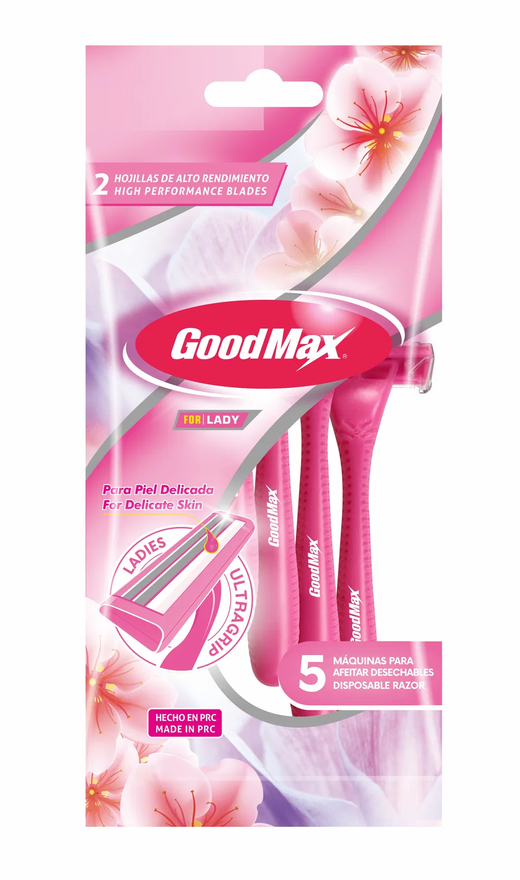 Plastic Handle Economy Three Blade Men Disposable Razor SL-3020tl