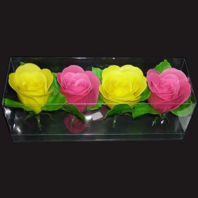 Popular More Colors Wedding Favors Gift Soap Flower Perfect Carving Soap Flower in China Body Rose Bud Petal Soap