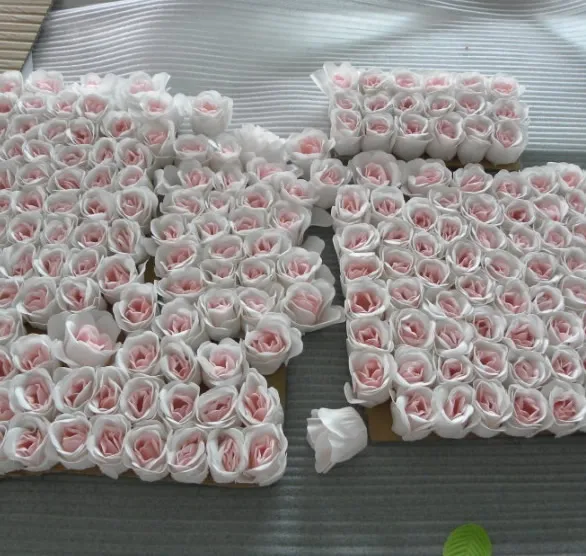 Popular More Colors Wedding Favors Gift Soap Flower Perfect Carving Soap Flower in China Body Rose Bud Petal Soap
