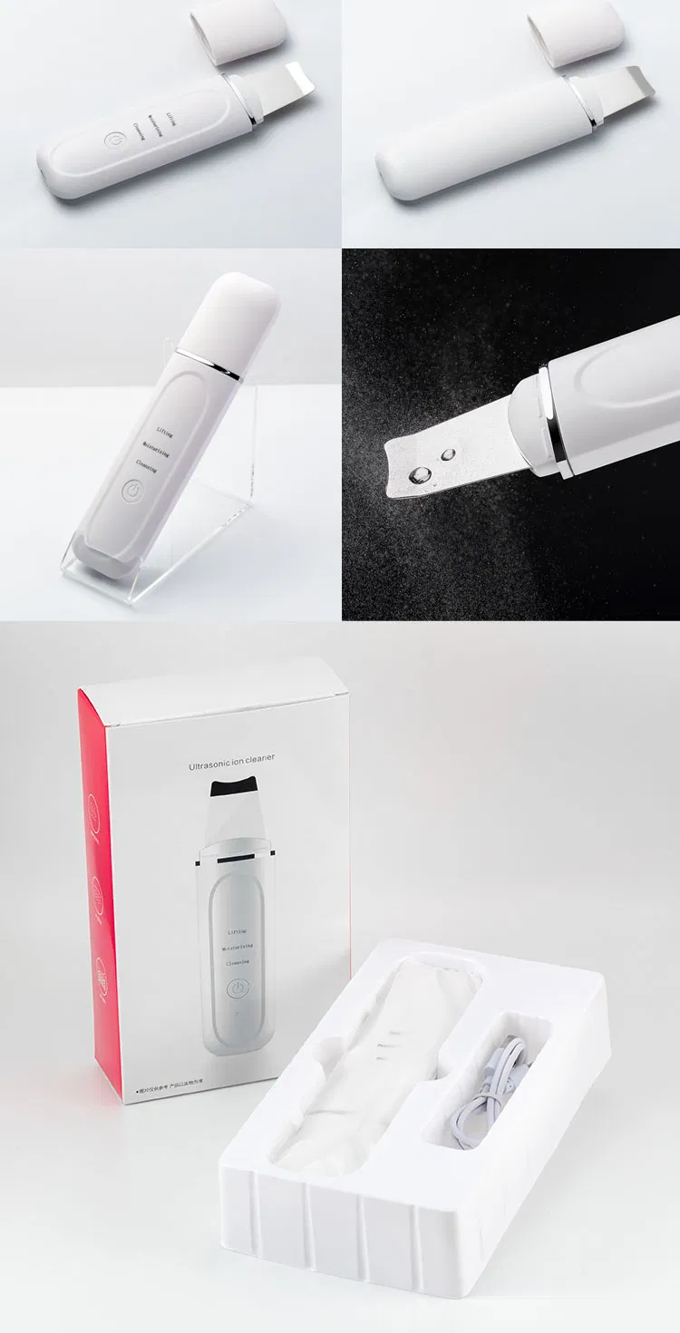 Portable Facial Dead Skin Peeling Machine Professional Sonic Face Cleaning Spatula Ultrasonic Skin Scrubber