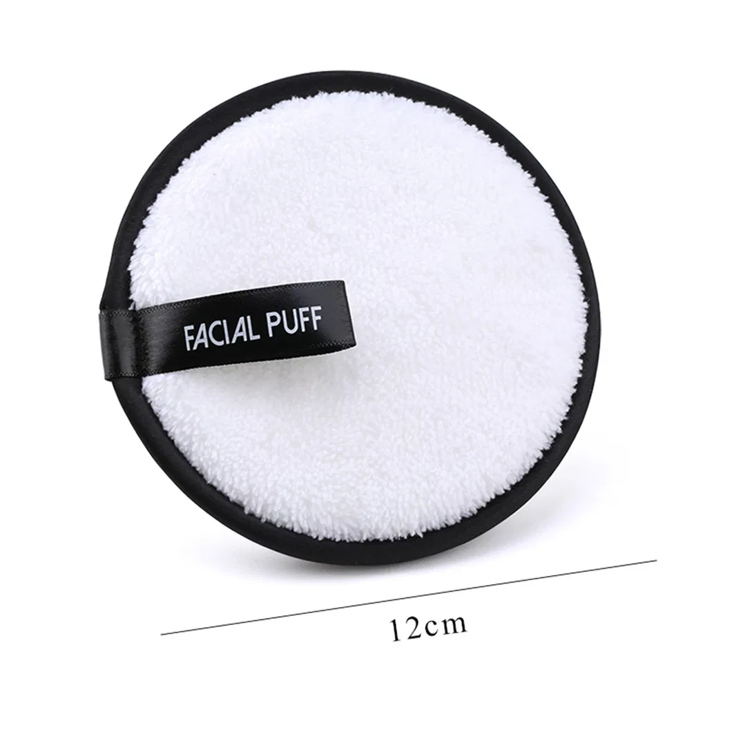 Private Label Microfiber Cotton Makeup Remover Facial Cleaning Sponge Puff