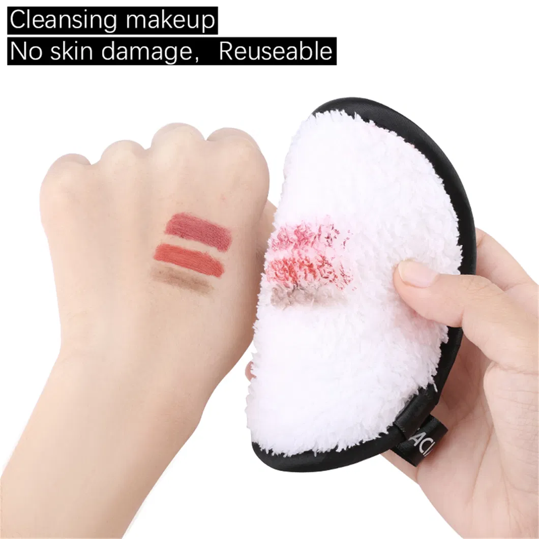 Private Label Microfiber Cotton Makeup Remover Facial Cleaning Sponge Puff