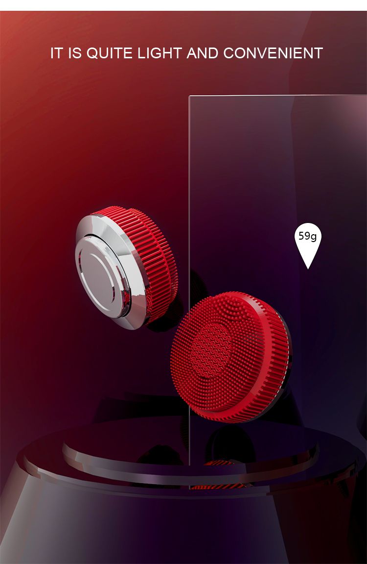 Sonic Facial Cleansing Brush Powered Face Brush Anti-Aging Silicone Face Scrubber for Skin Renewal Waterproof