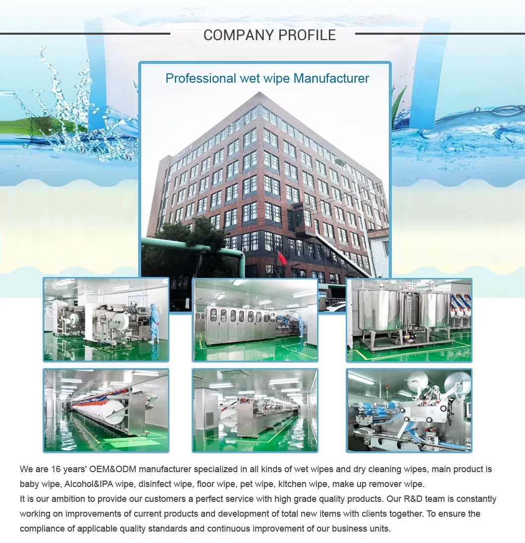 Special Nonwovens High Quality Hypoallergenic Super Soft Sensitive Facial Disinfect Soft Makeup Removing Cleaning Wet Tissue