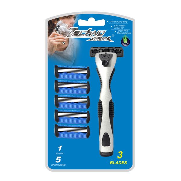 System Razor with Pivoting Head and Metal Handle