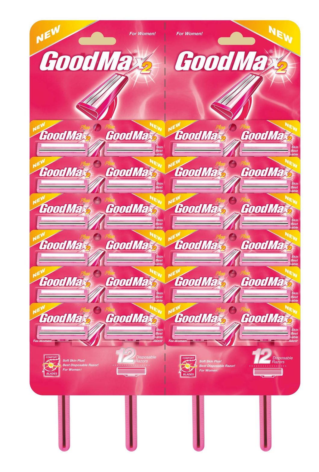 Twin Blade Hot Items Disposable Razor for Women